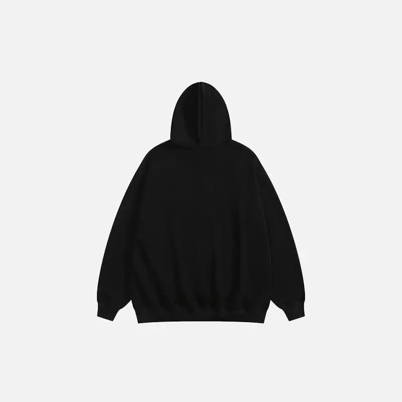 Dancing Rose Y2K Oversized Hoodie for Trendy Streetwear Style