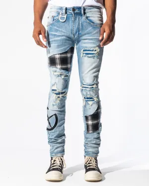 DISORDER DENIM (LIGHT BLUE/ TARTAN CHECK)