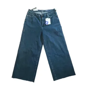 DL1961 Hepburn Raw Hem Wide Leg Pants in VIntage Blue, Size 20 NWT
