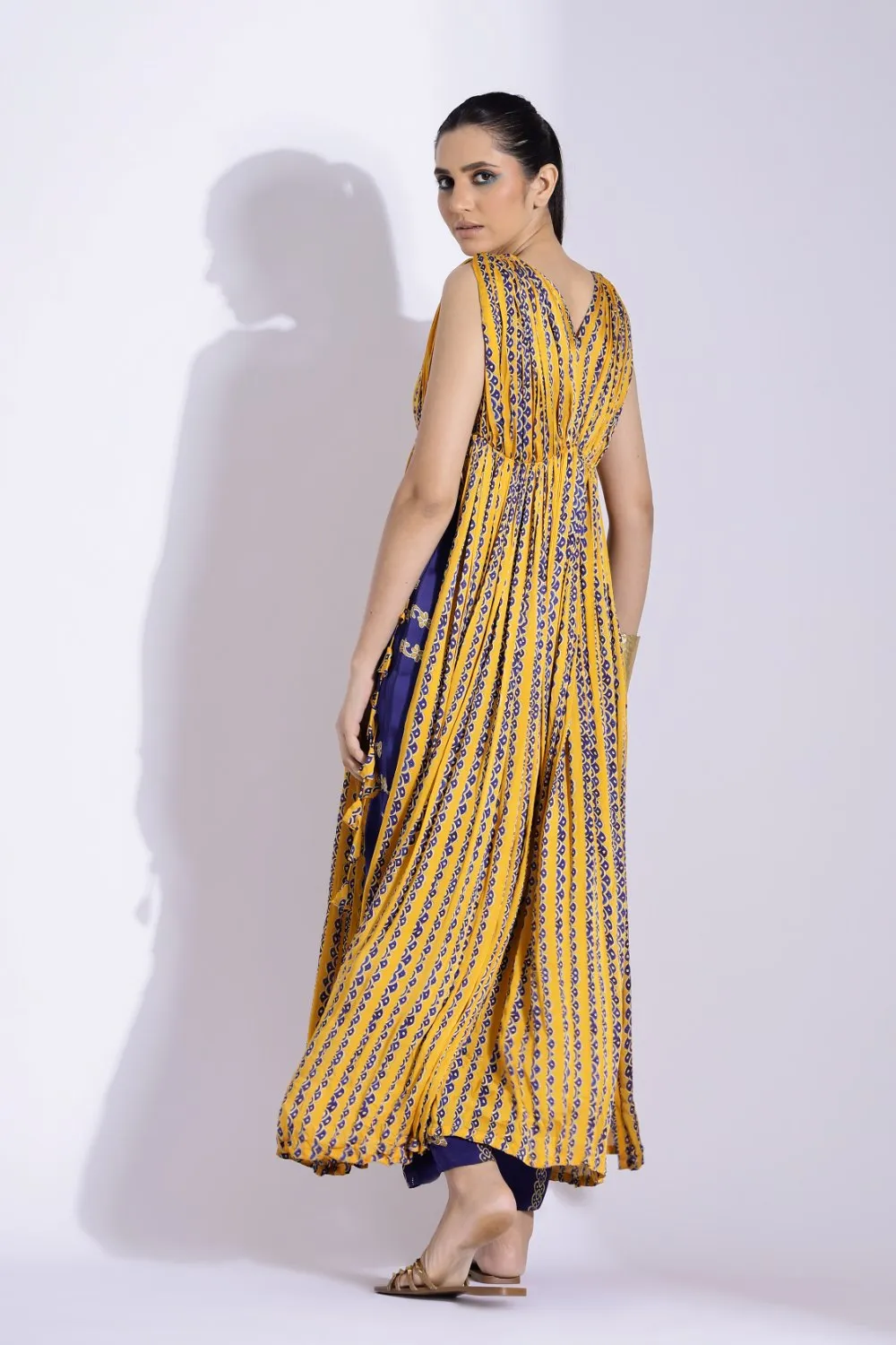 DRAPE KURTA AND TAPERED PANTS