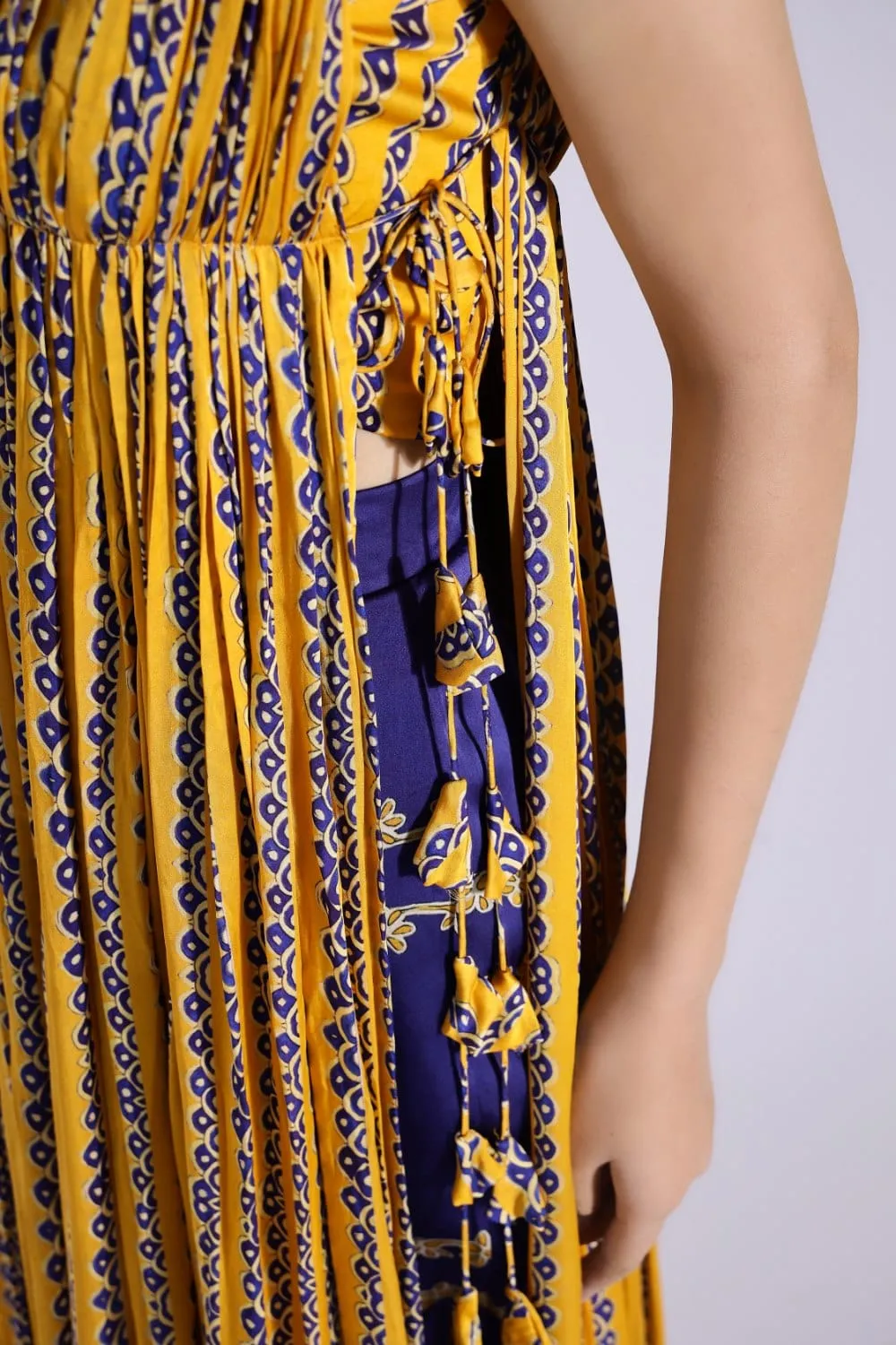 DRAPE KURTA AND TAPERED PANTS