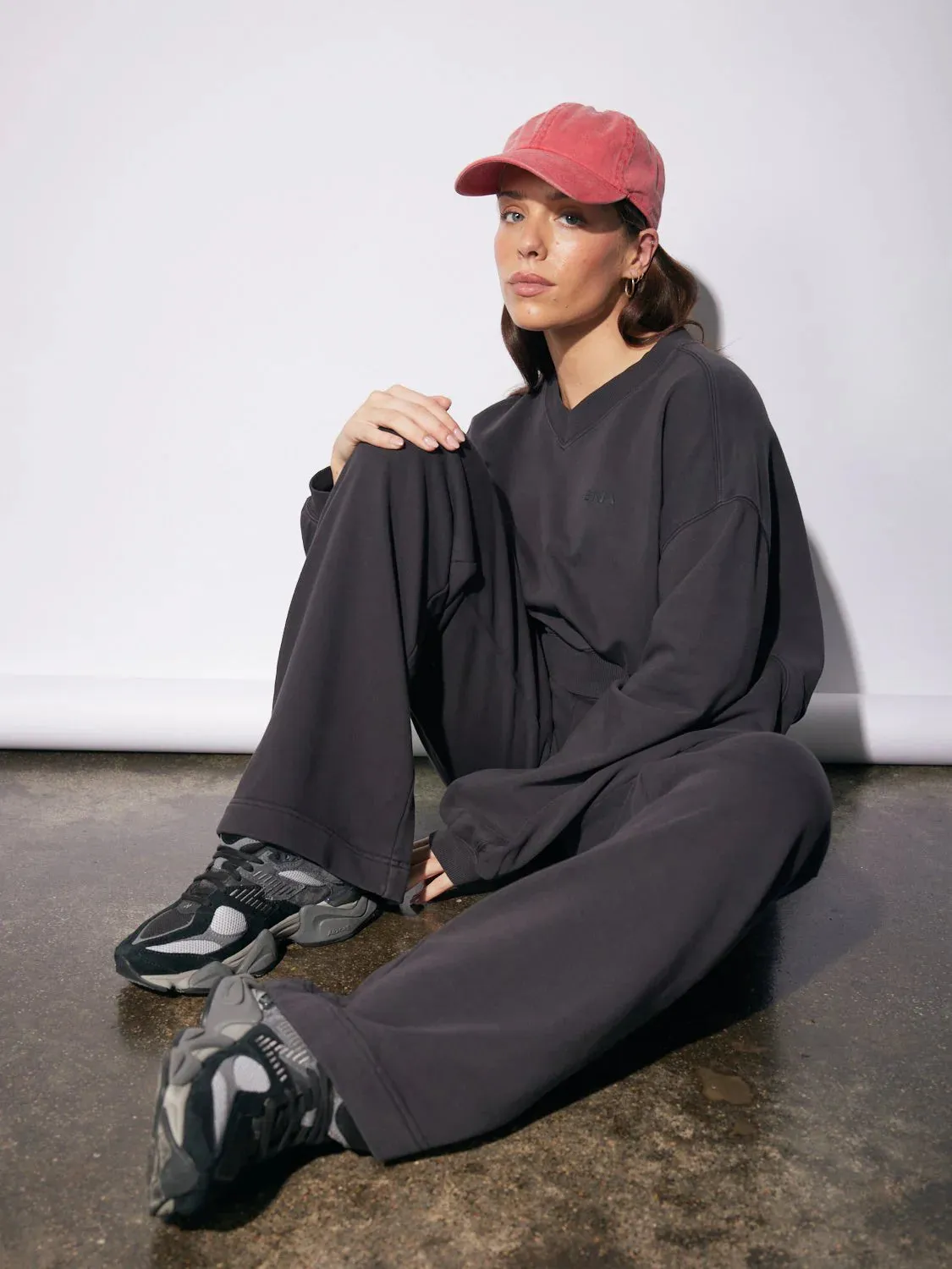 ENA Pelly II HAILEY Wide Leg Tracksuit - Vintage Black