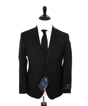 ERMENEGILDO ZEGNA - By SAKS FIFTH AVENUE SILK BLEND "Classic" Black Suit - 40S
