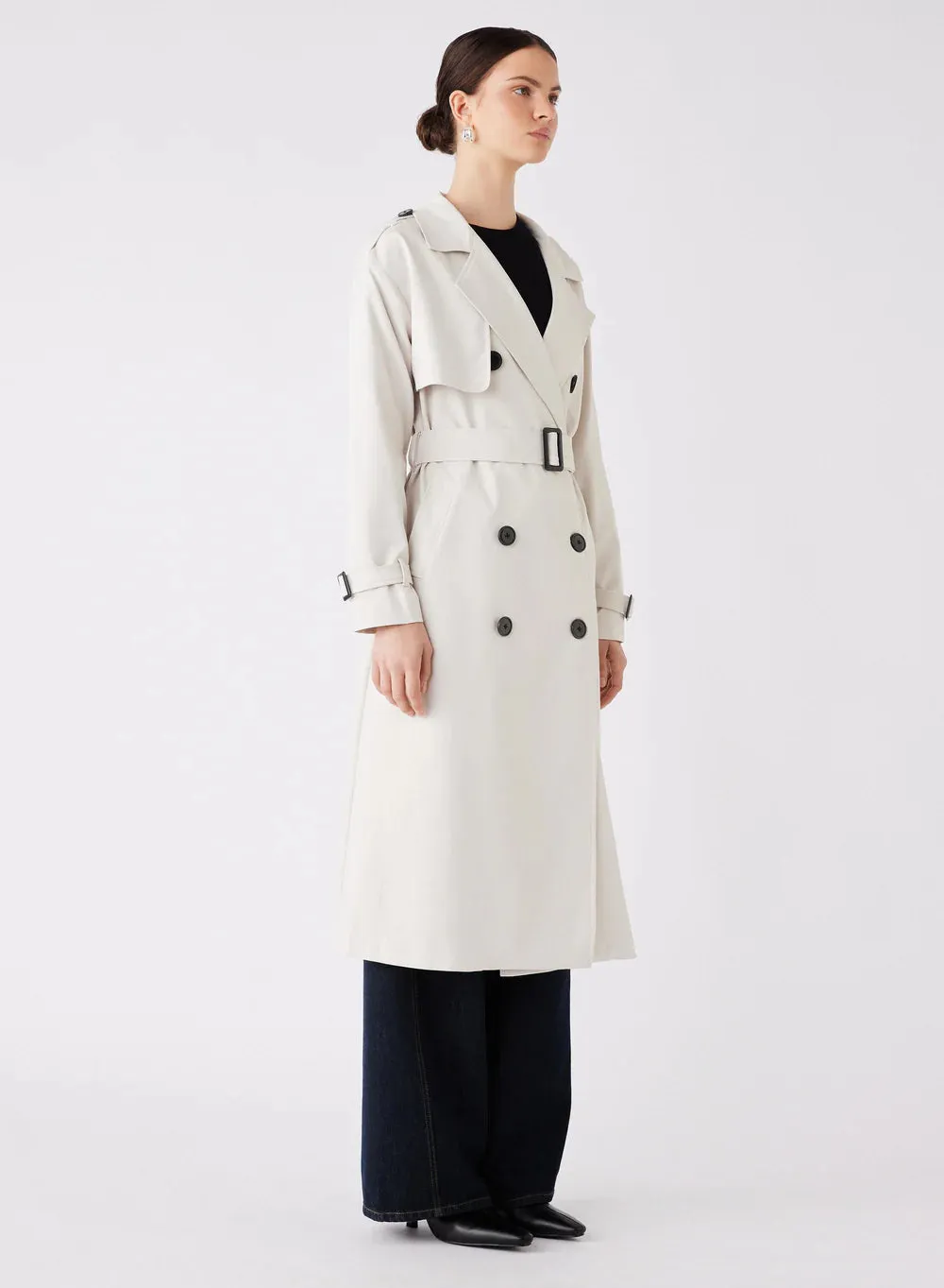 ESMAEÉ - Avenue Trench Coat (Chalk)