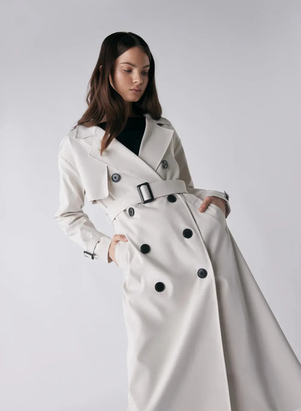 ESMAEÉ - Avenue Trench Coat (Chalk)