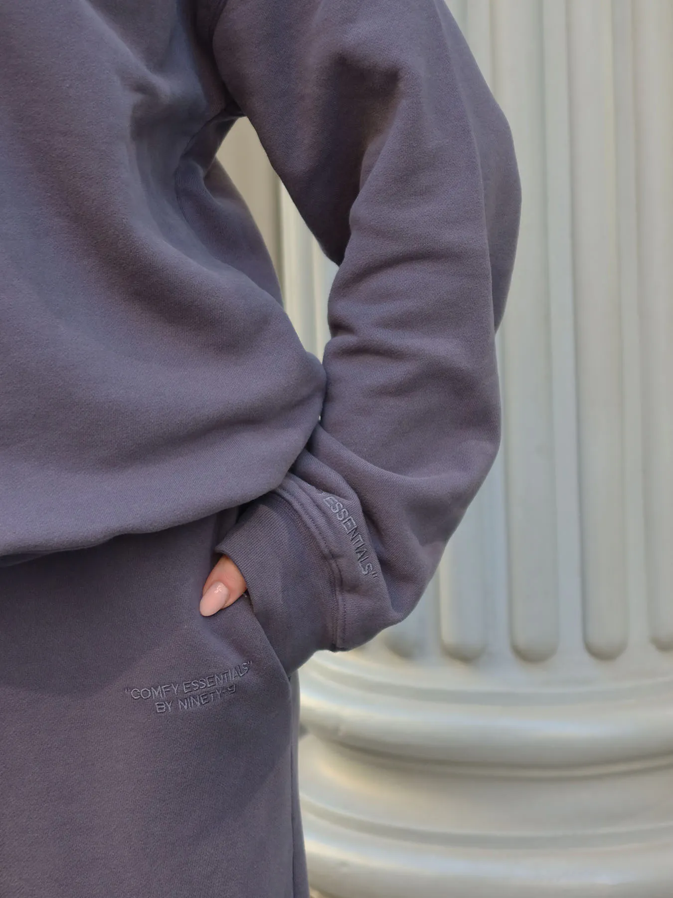 ESSENTIALS - Straight Leg Sweatpants • Steel