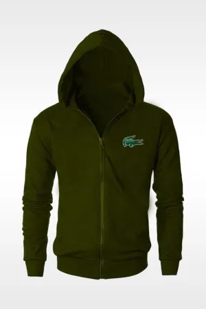 Export Quality Green full Lcost Zipper with High Density Logo