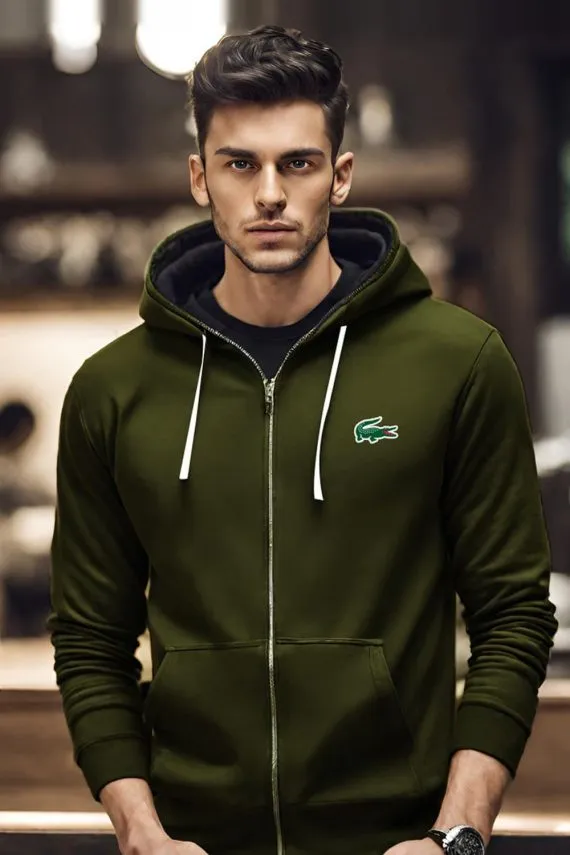 Export Quality Green full Lcost Zipper with High Density Logo