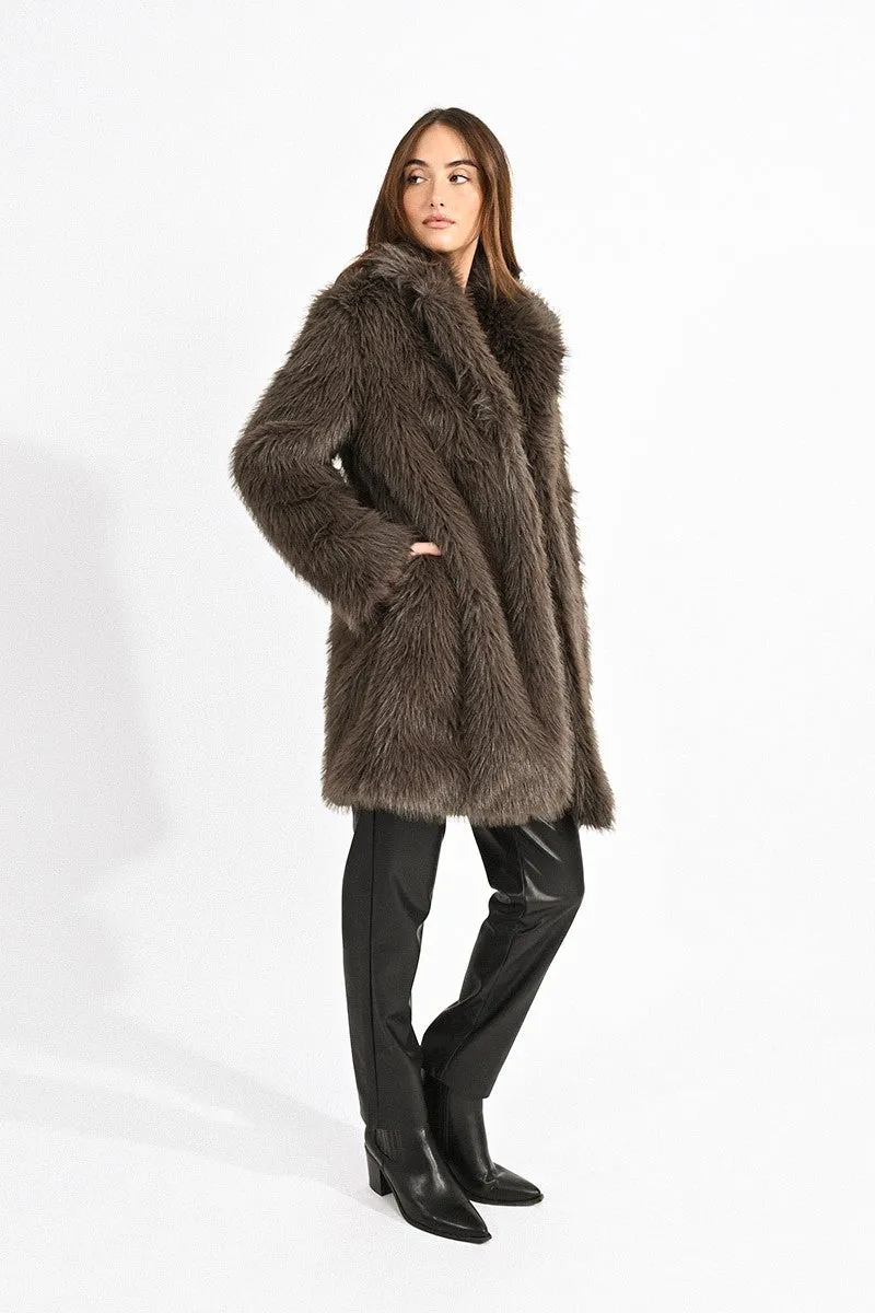 FAUX FUR COAT