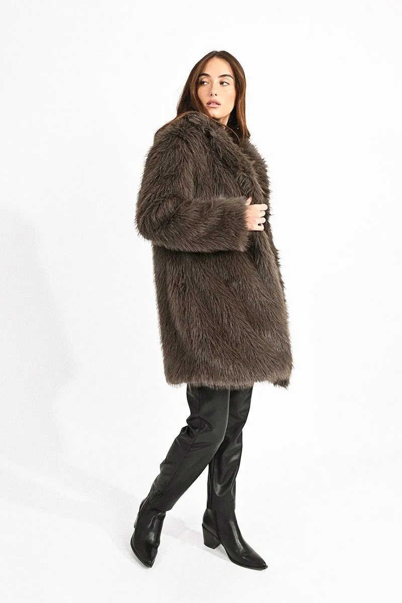 FAUX FUR COAT