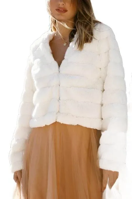 Faux Fur Crop Jacket