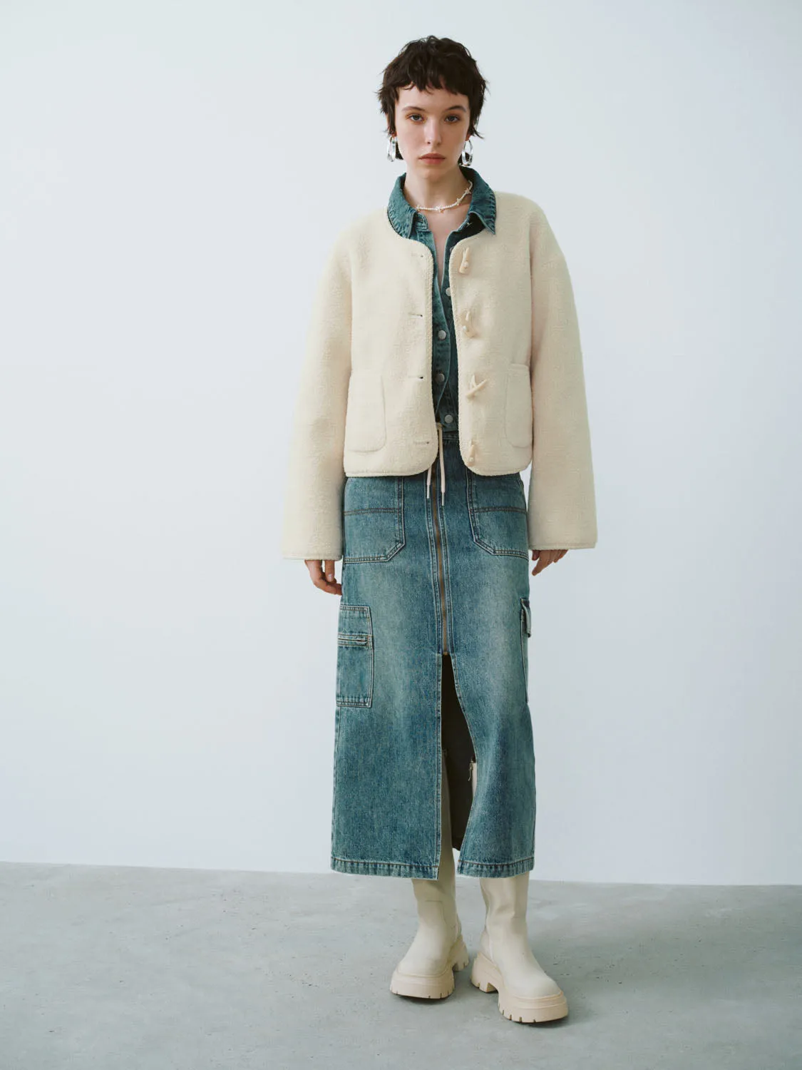 Faux Fur Toggle Jackets