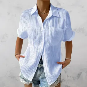 Fay | Casual Lightweight Blouse with Button Closure for Ladies