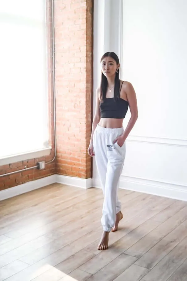 Feelings Print Sweatpants