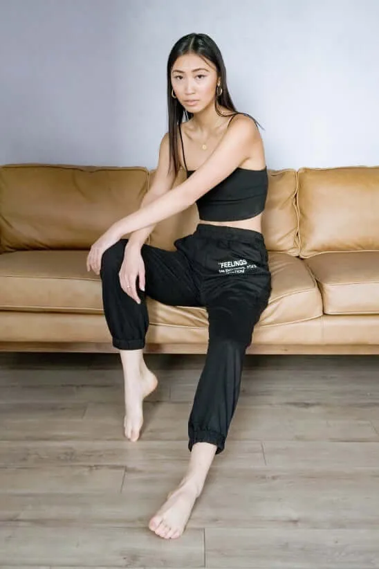 Feelings Print Sweatpants