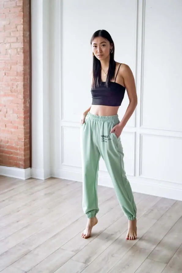 Feelings Print Sweatpants