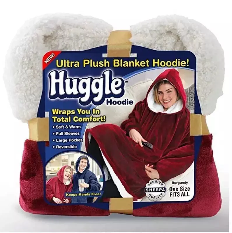 Fluffy Plush Blanket Oodie