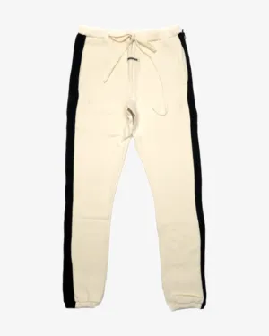 FOG ESSENTIALS FW19 CREAM BLACK SIDE STRIPE PANTS (NEW)