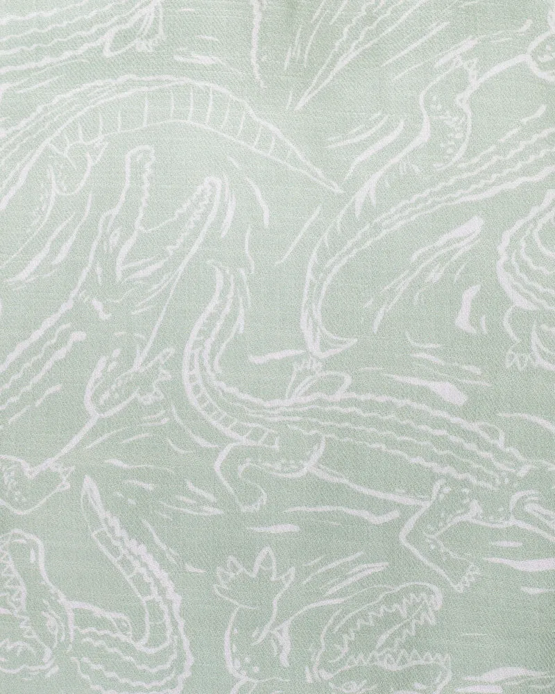 FOX & FINCH CROC PRINT SHIRT