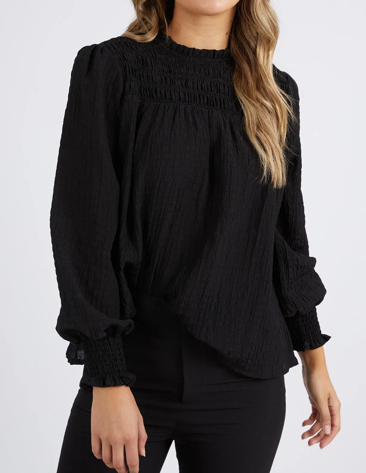 Foxwood Helena Check Top