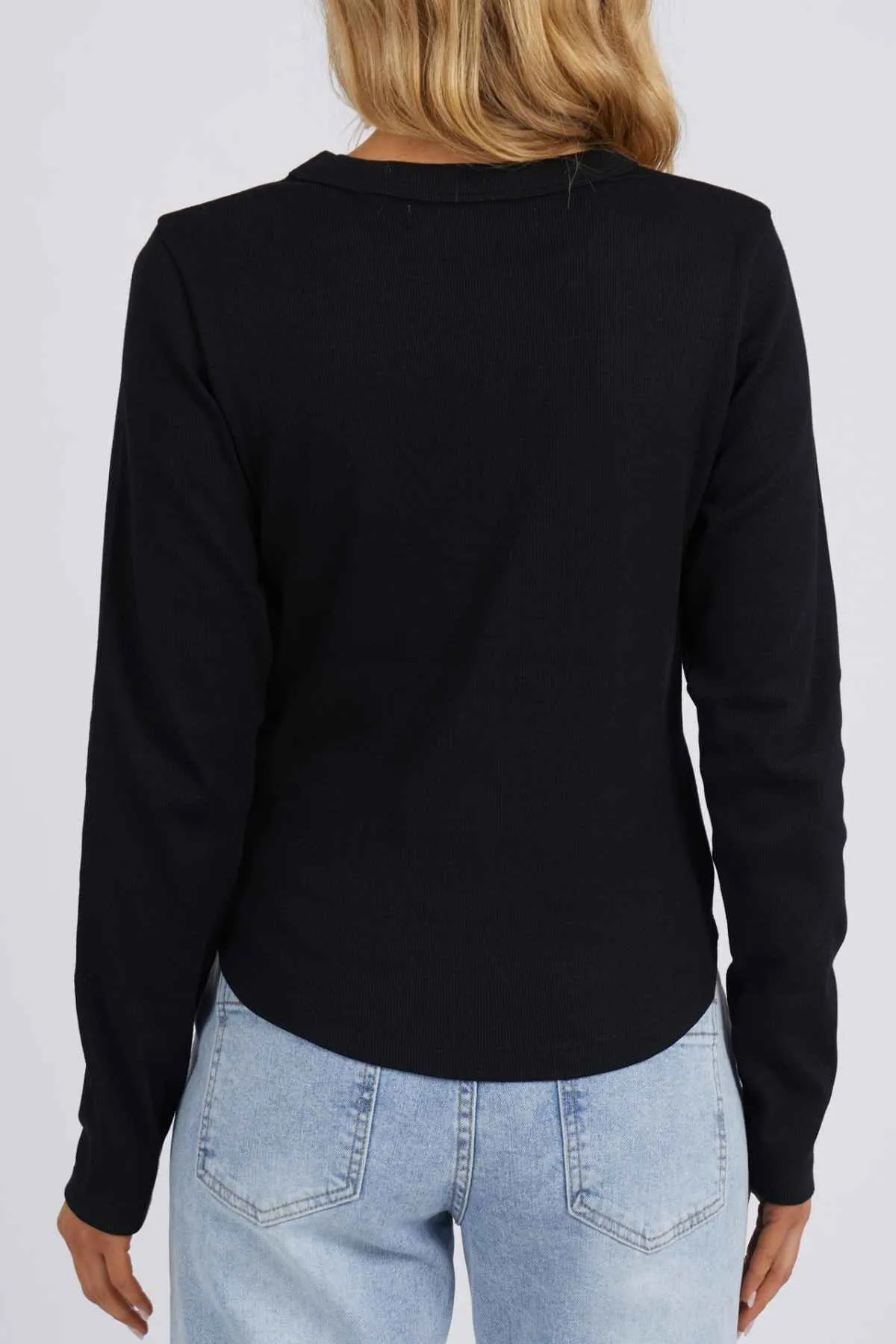 Foxwood Scoop Long Sleeve Rib