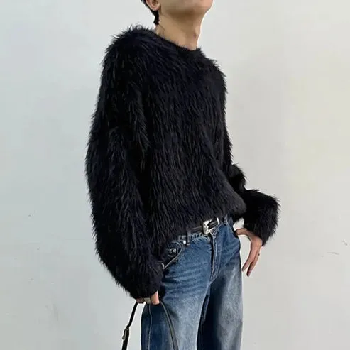 Frank - luxury plain sweater with long sleeves