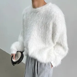 Frank - luxury plain sweater with long sleeves