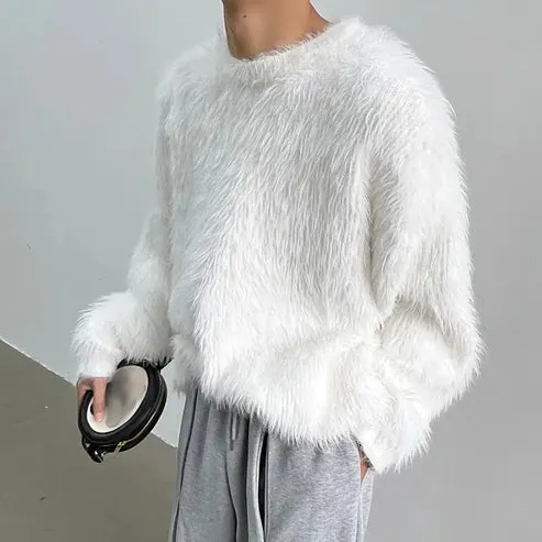 Frank - luxury plain sweater with long sleeves