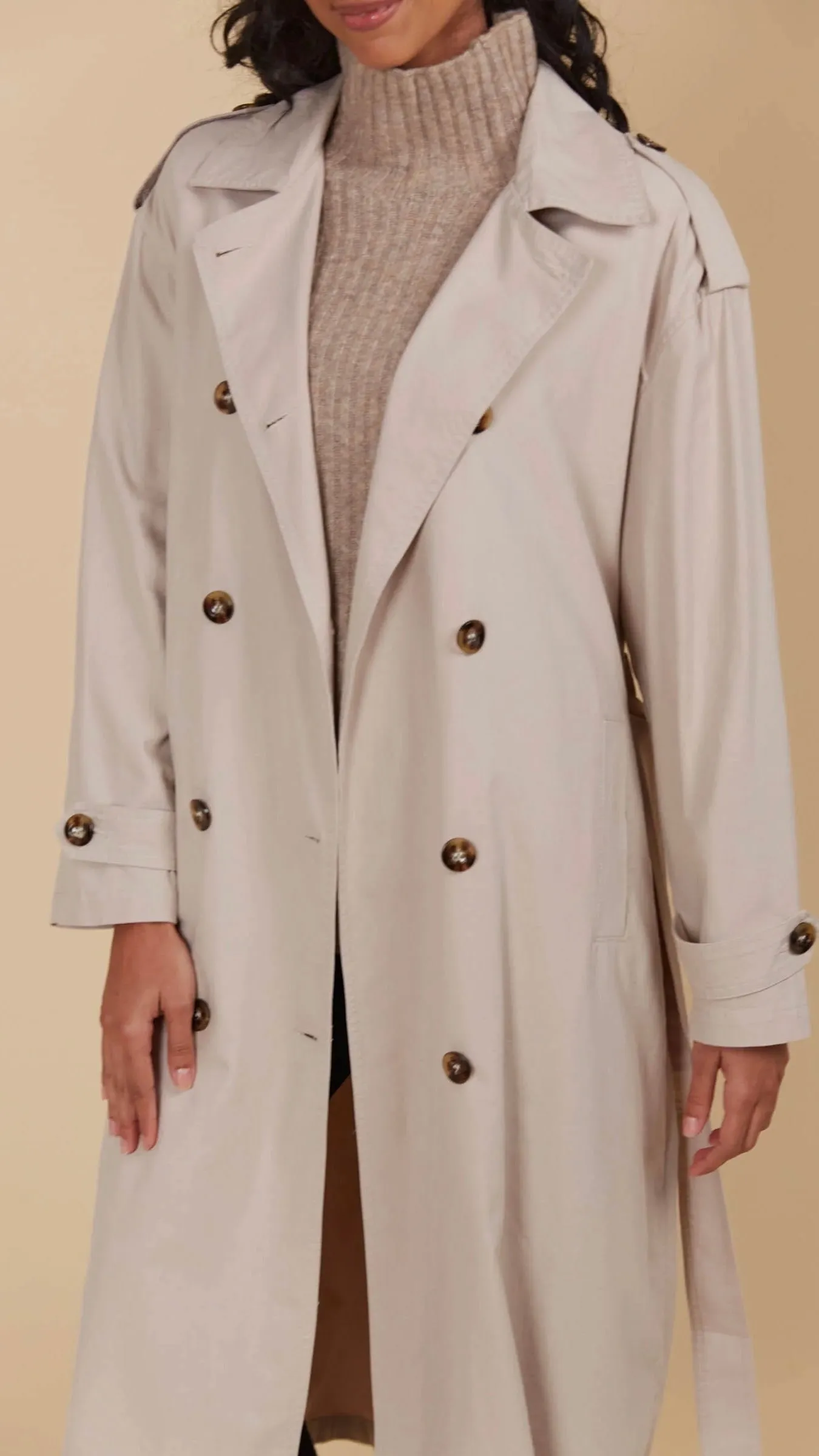 Freya Trench Coat Canvas
