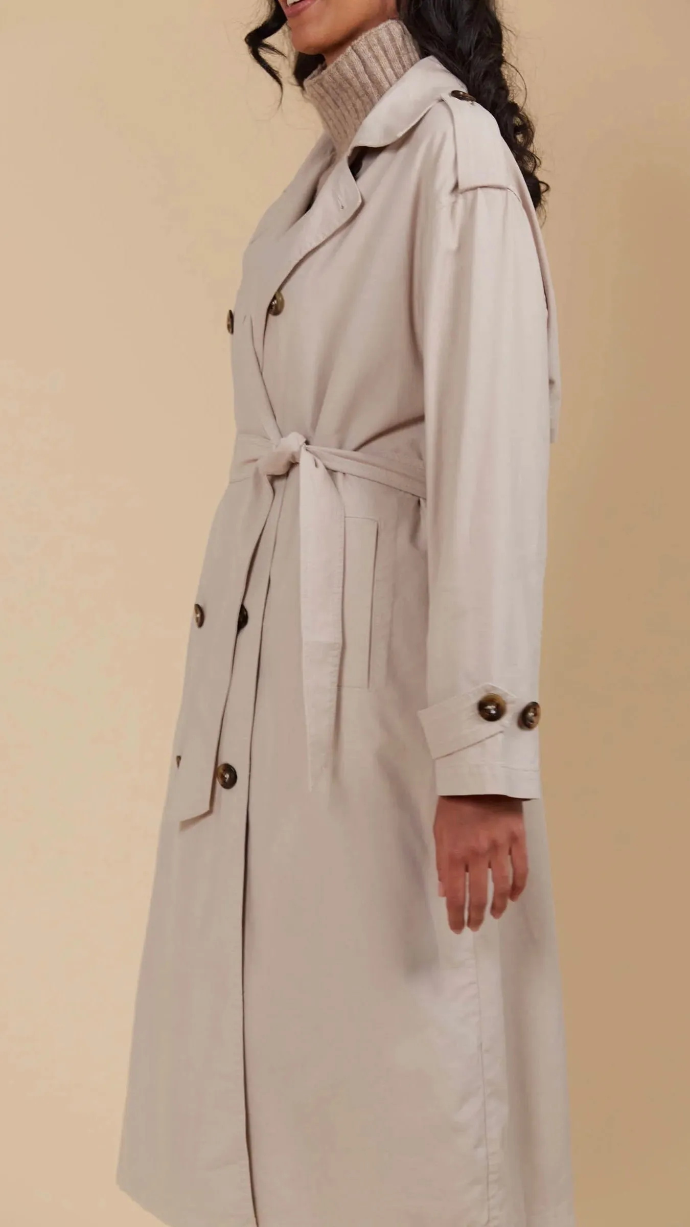 Freya Trench Coat Canvas