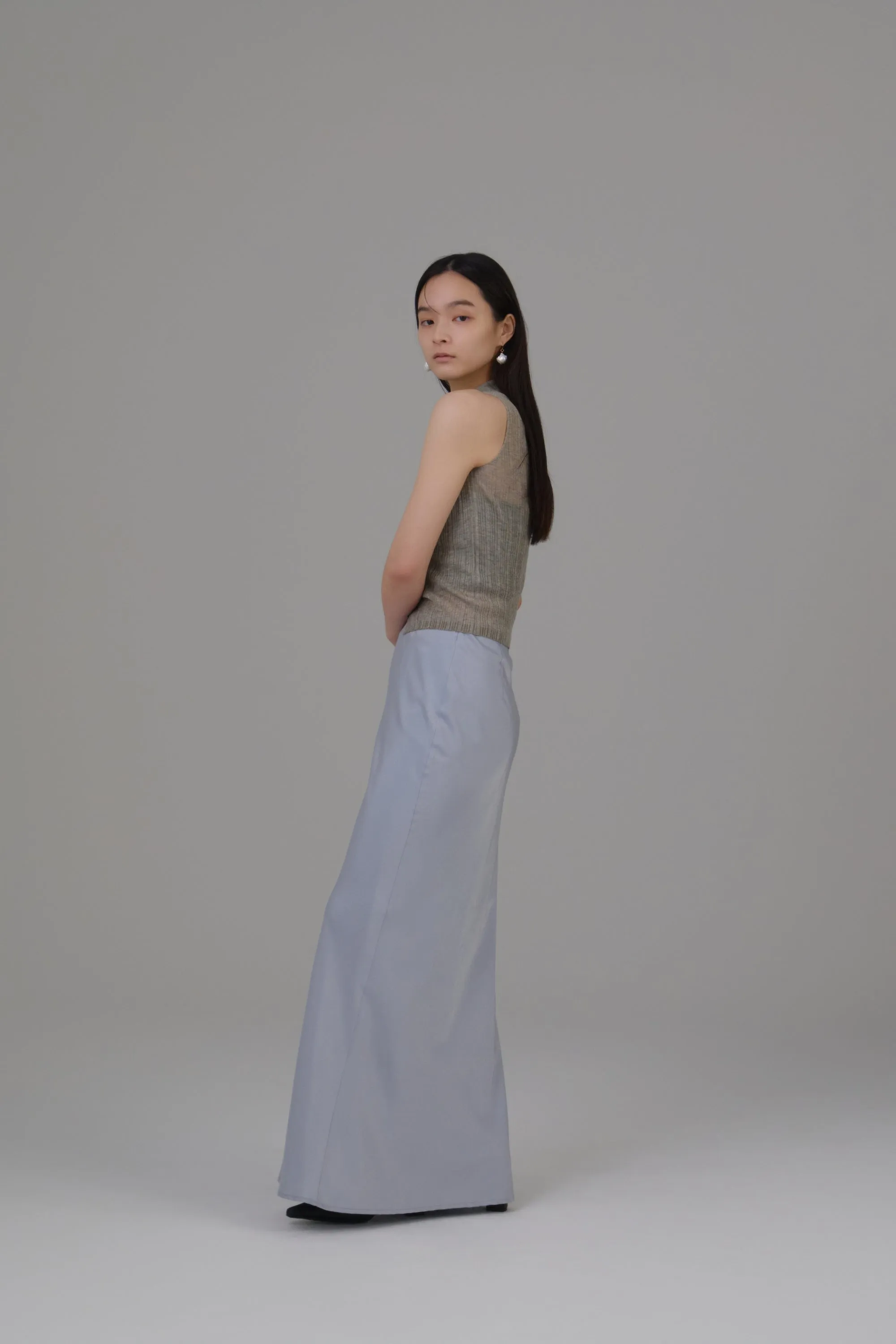front button knit tops