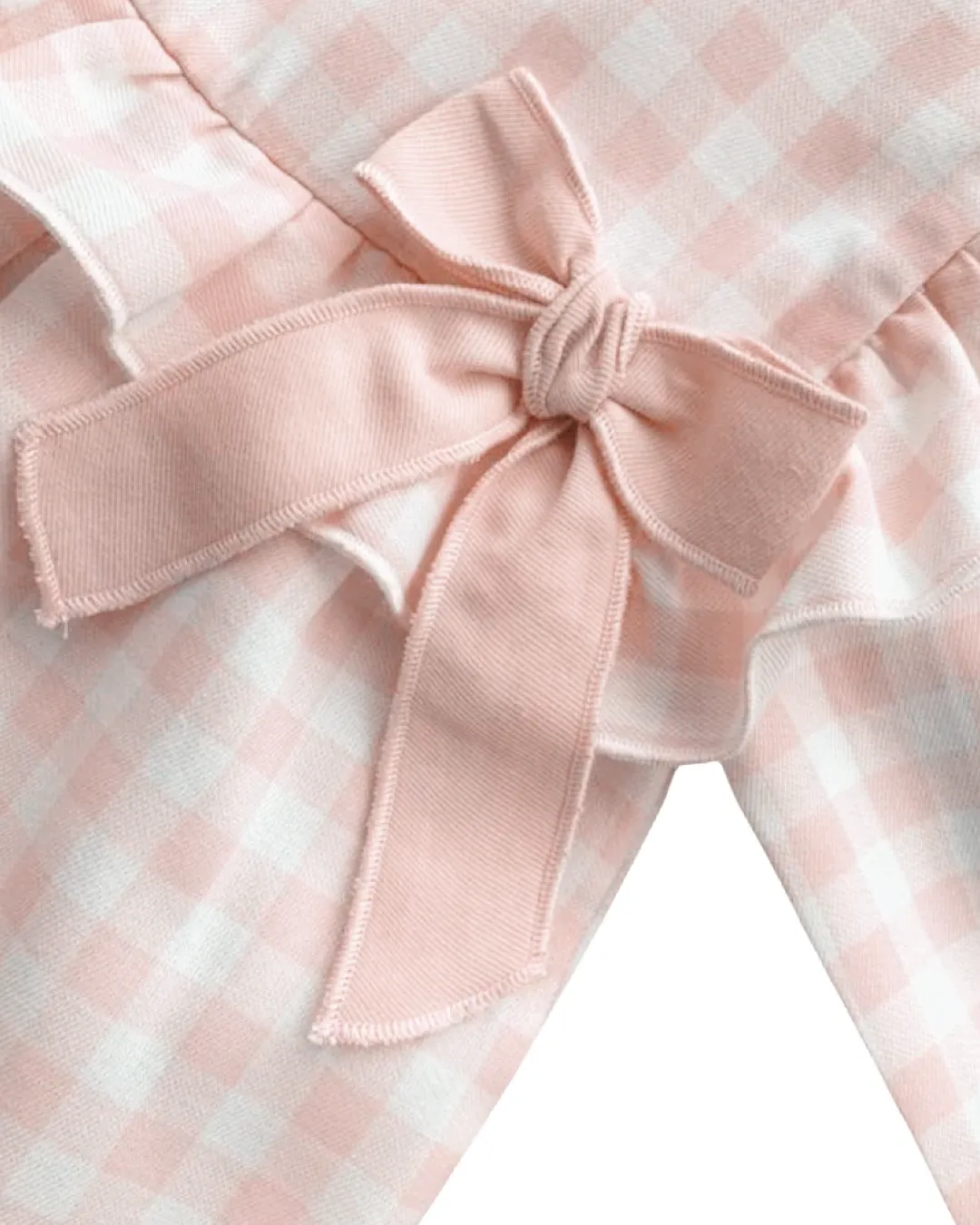 Girls Gingham Dress & Pant set