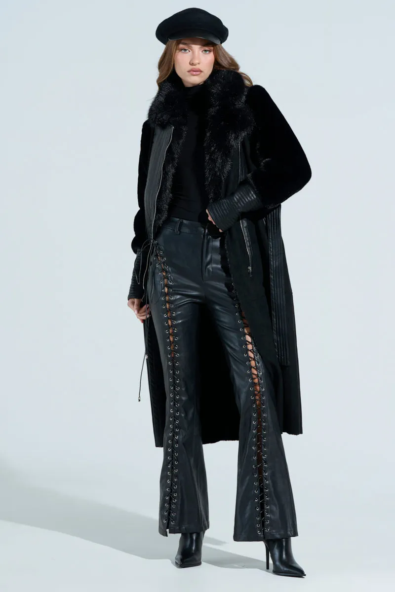 GOODIE MIXED MEDIA COAT