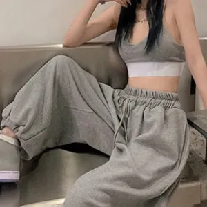 Gray Oversized Baggy Sweatpants