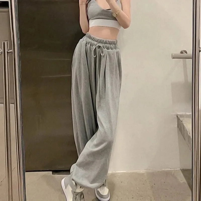 Gray Oversized Baggy Sweatpants