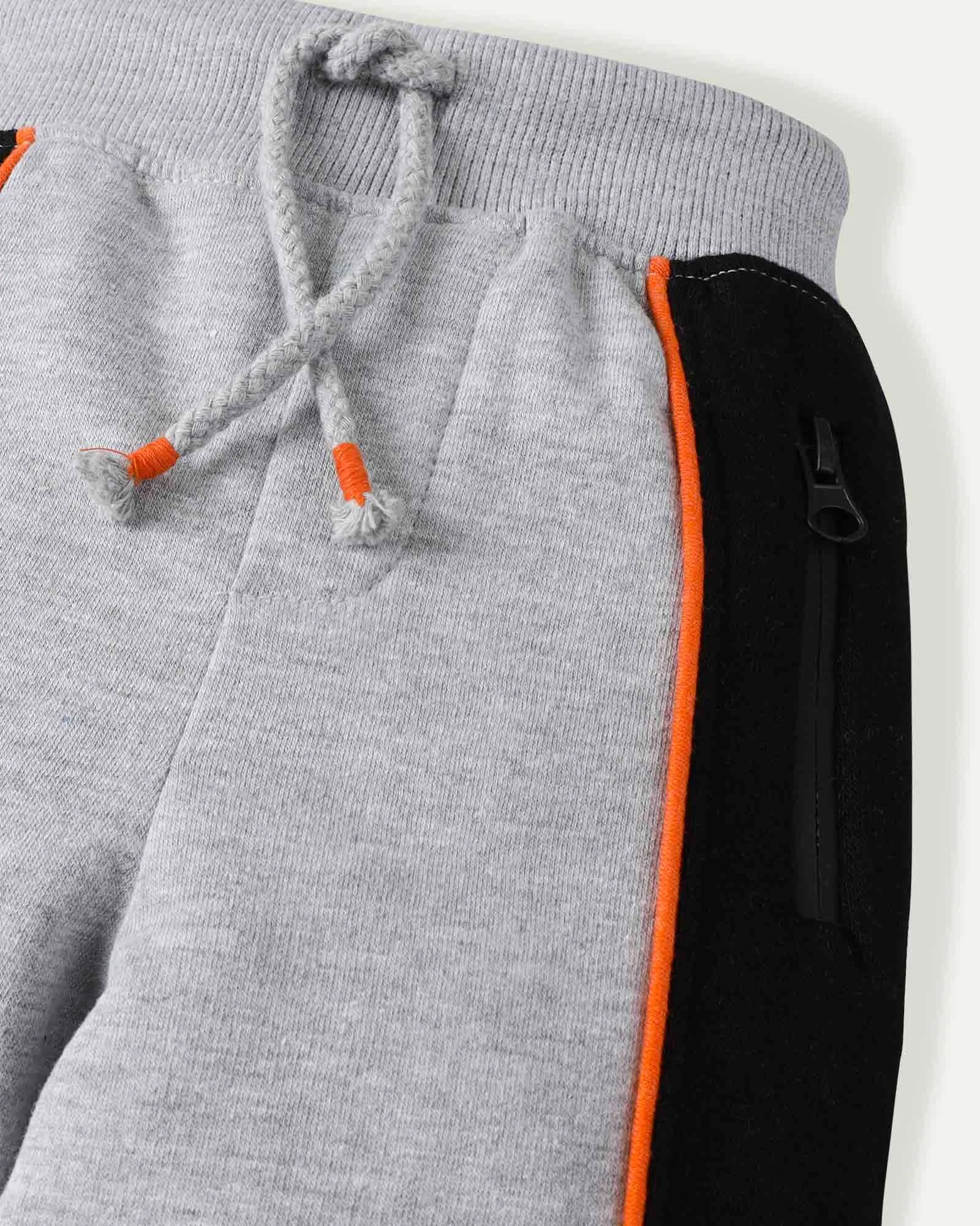 Grey Colorblock Sweatpants