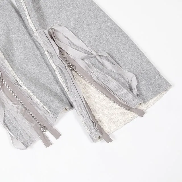 GREY TAPE SWEATPANTS