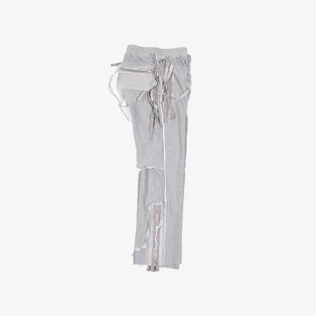 GREY TAPE SWEATPANTS