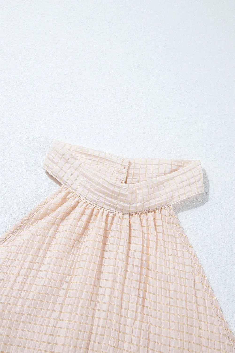 Halter Button Sleeveless Top
