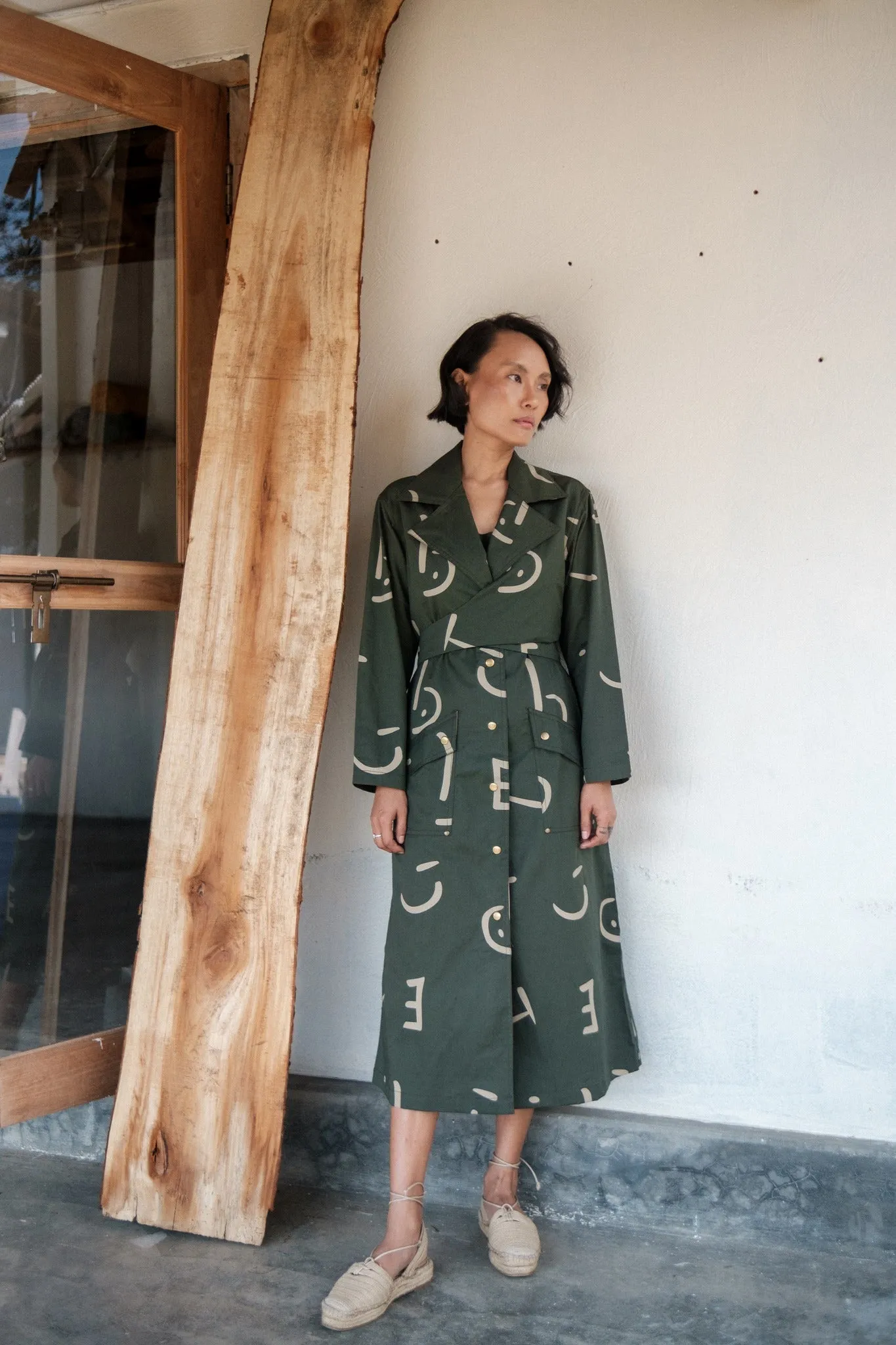 Harajuku Trench - Printed