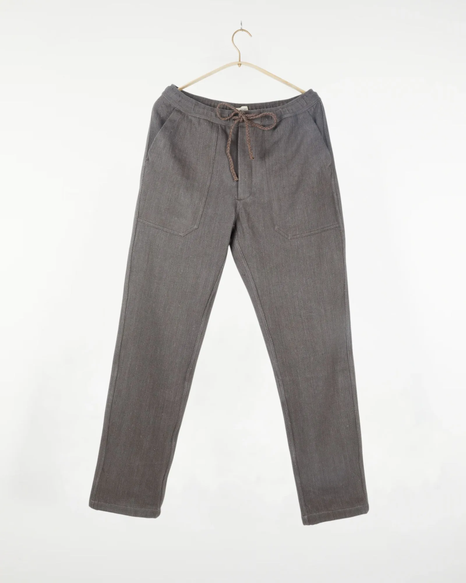 Harshad Utility Pant in Twill Stone Grey