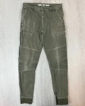 HAWKE Mens Green Tapered Jogger Jeans Size 30