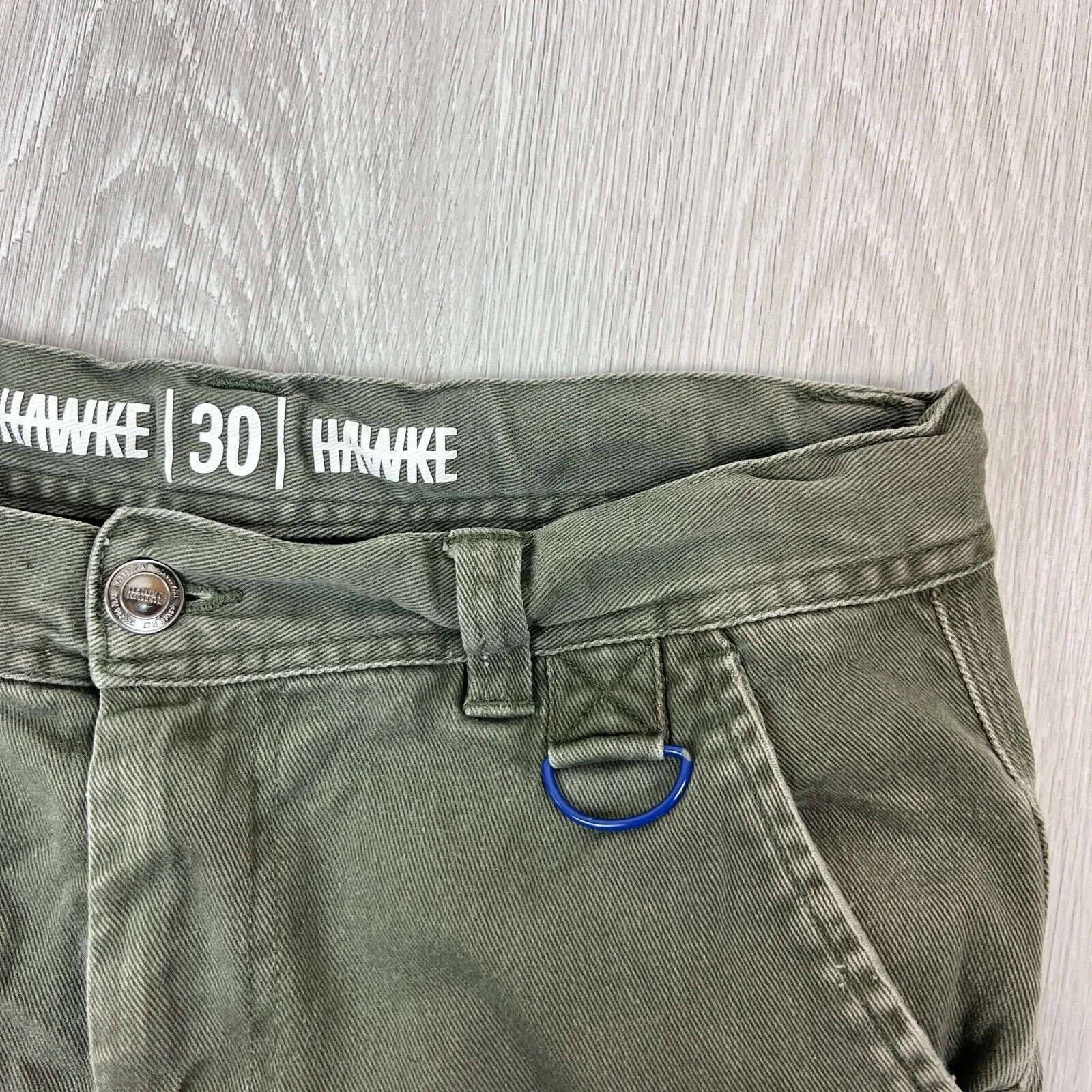 HAWKE Mens Green Tapered Jogger Jeans Size 30