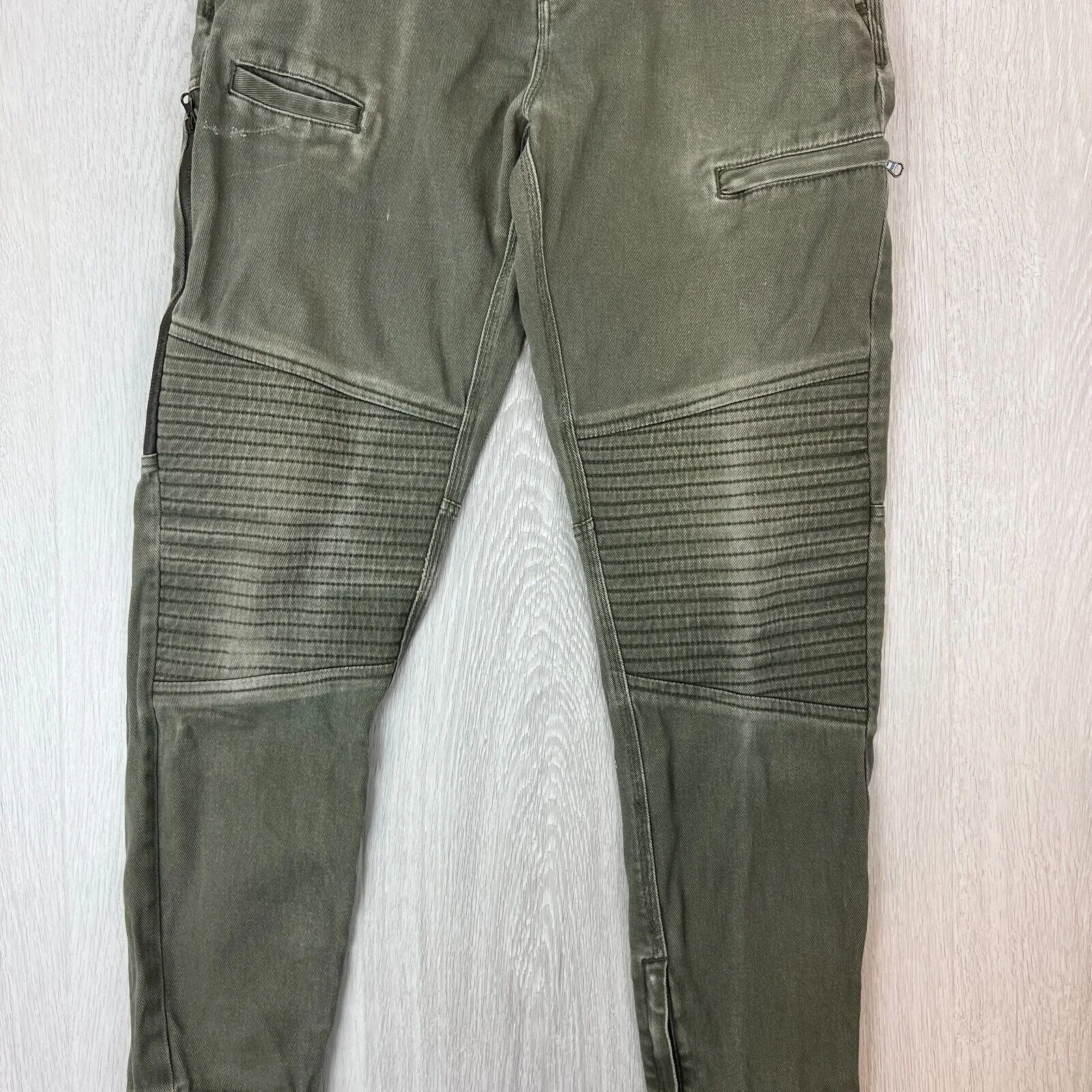 HAWKE Mens Green Tapered Jogger Jeans Size 30