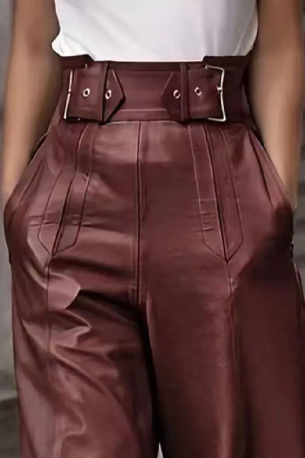 High Waist Wide Flare Pants