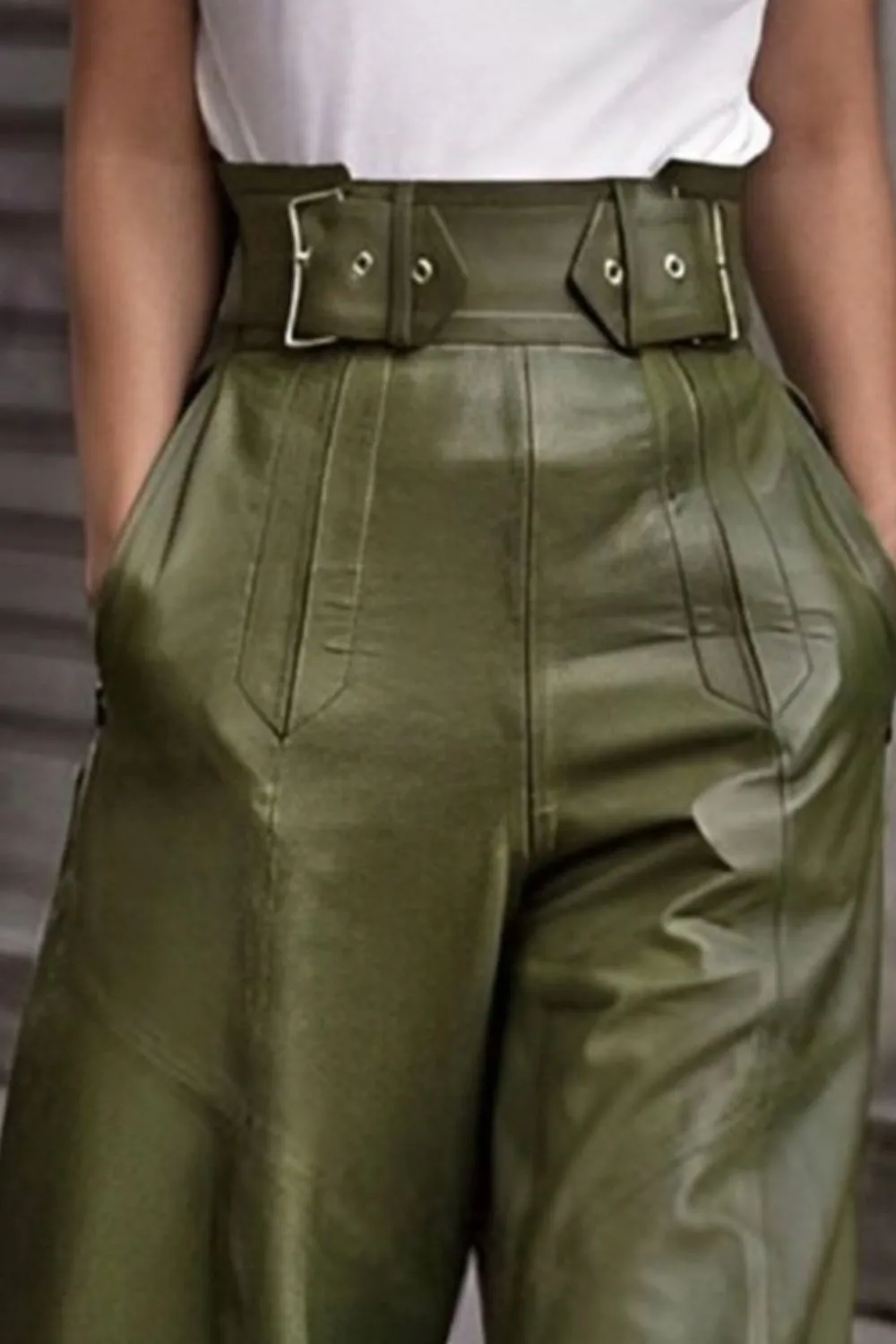 High Waist Wide Flare Pants