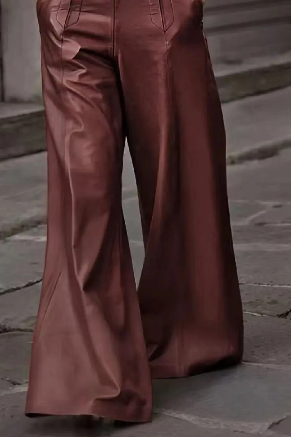 High Waist Wide Flare Pants