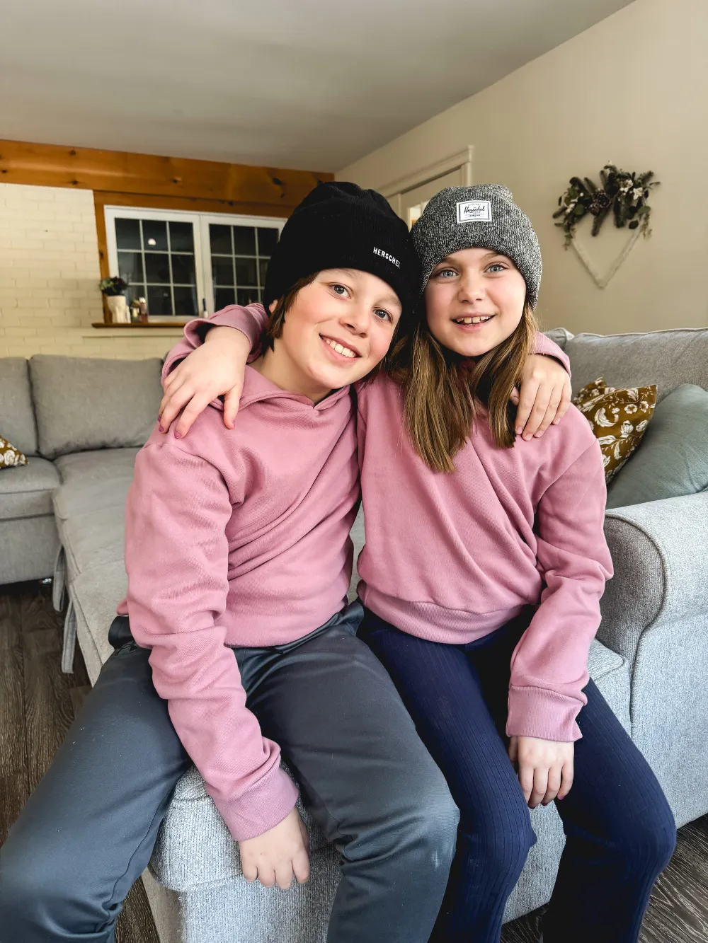 Hoodie Éli - Rose antique