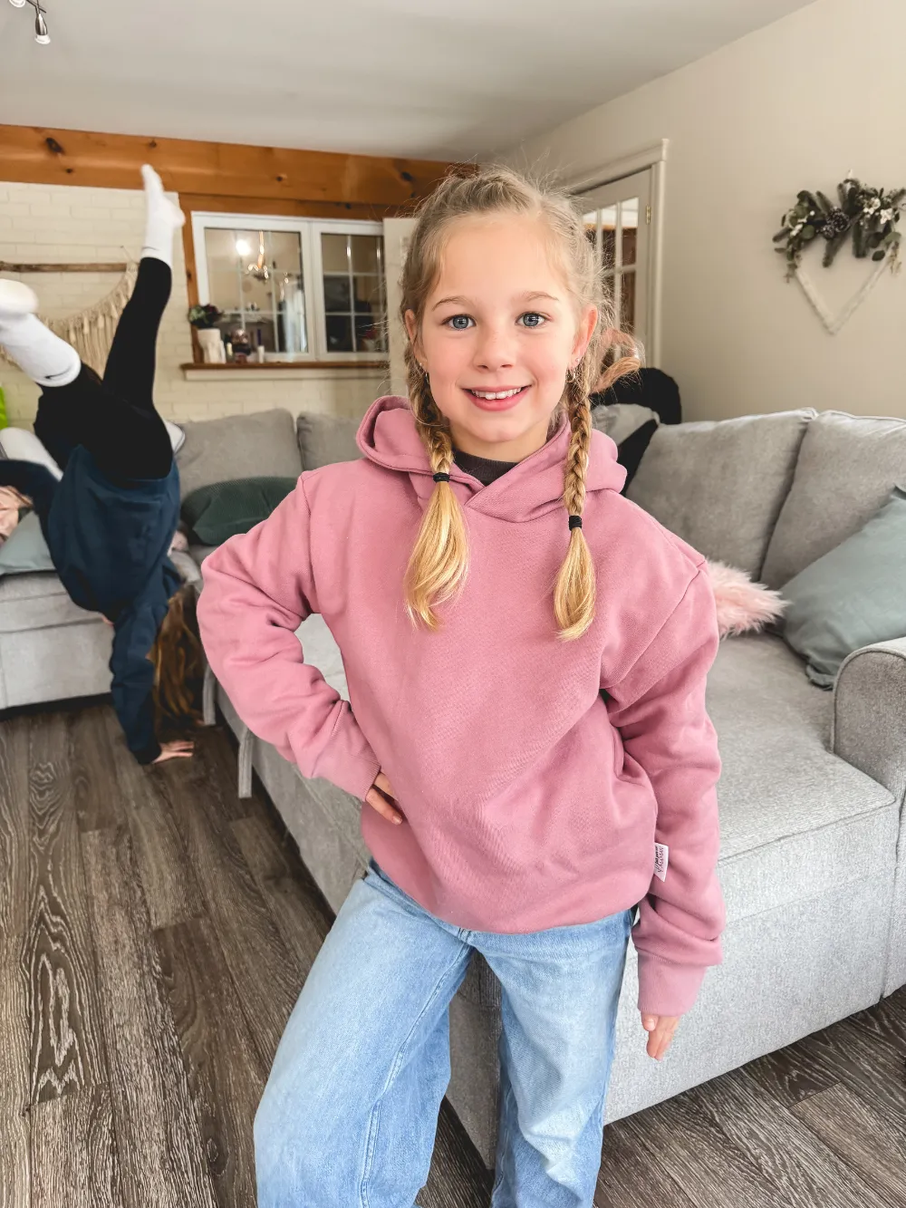 Hoodie Éli - Rose antique