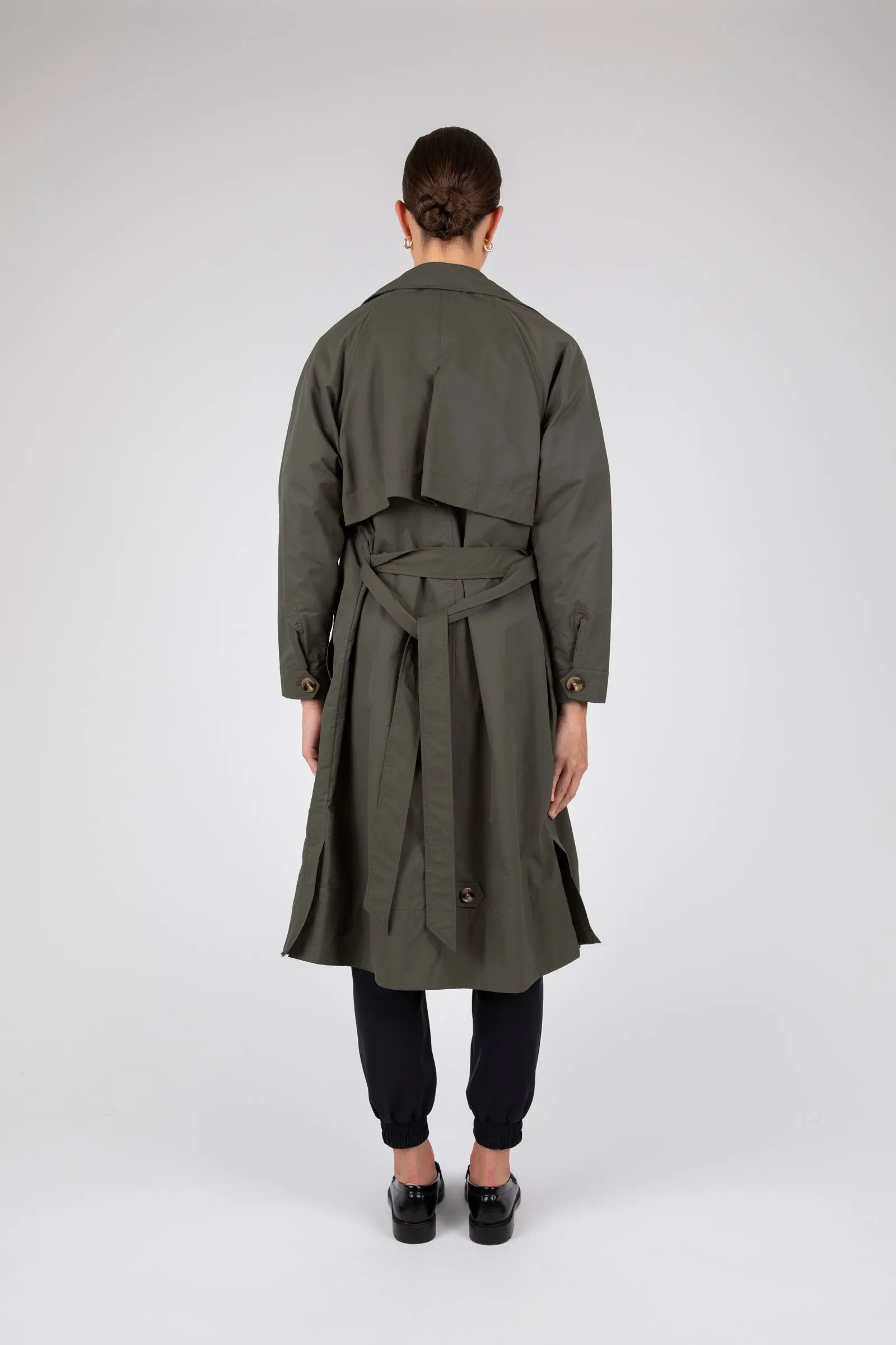 Hybrid Trench Coat - Cypress